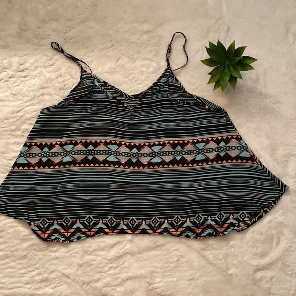 Black Printed Top